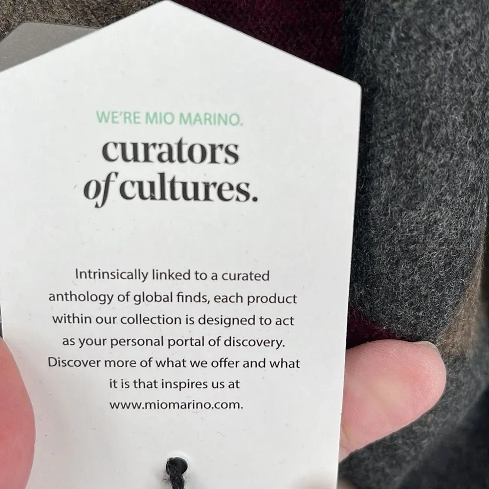 Mio Marino Men's Cashmere Feel‎ 100% Cotton Multi Square Scarf